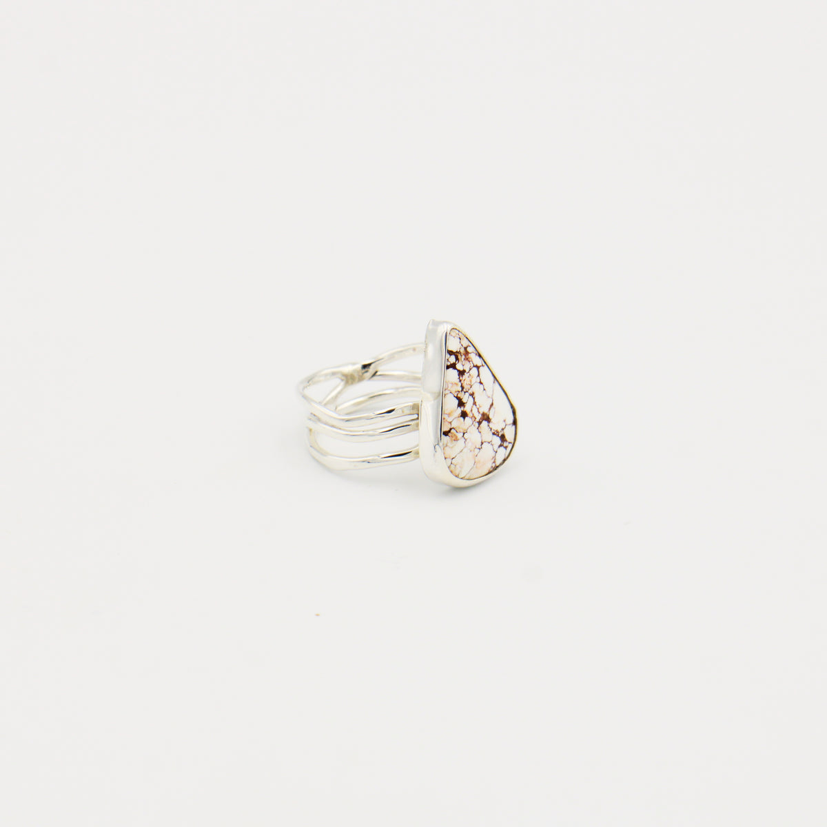 Wild Horse Pear Sterling Ring Size 8