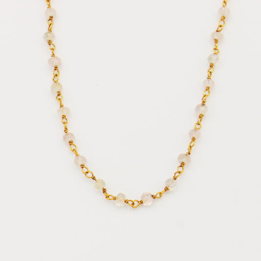 Moonstone & GF Necklace 17"