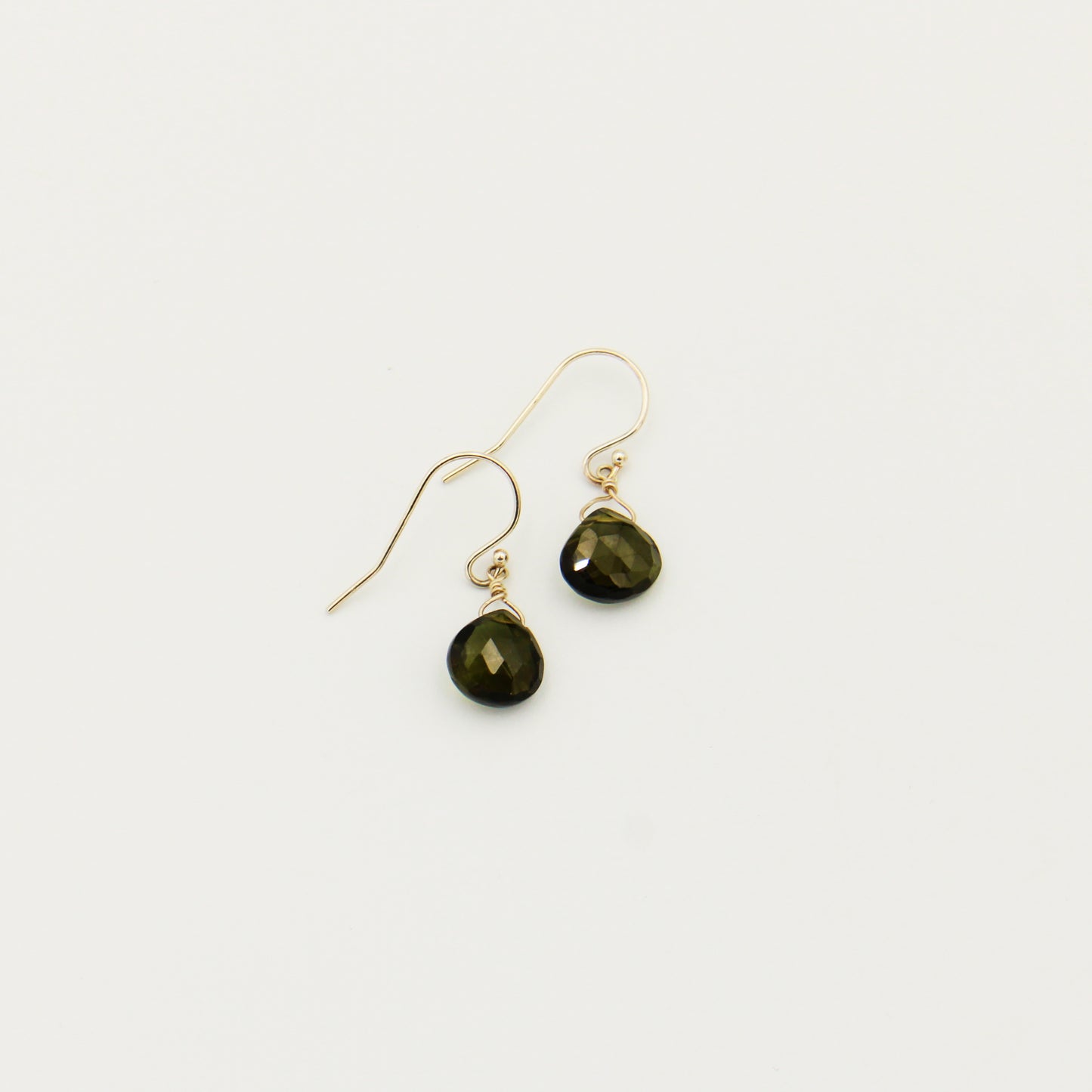 Drops of Goodness GF Green Tourmaline Earrings