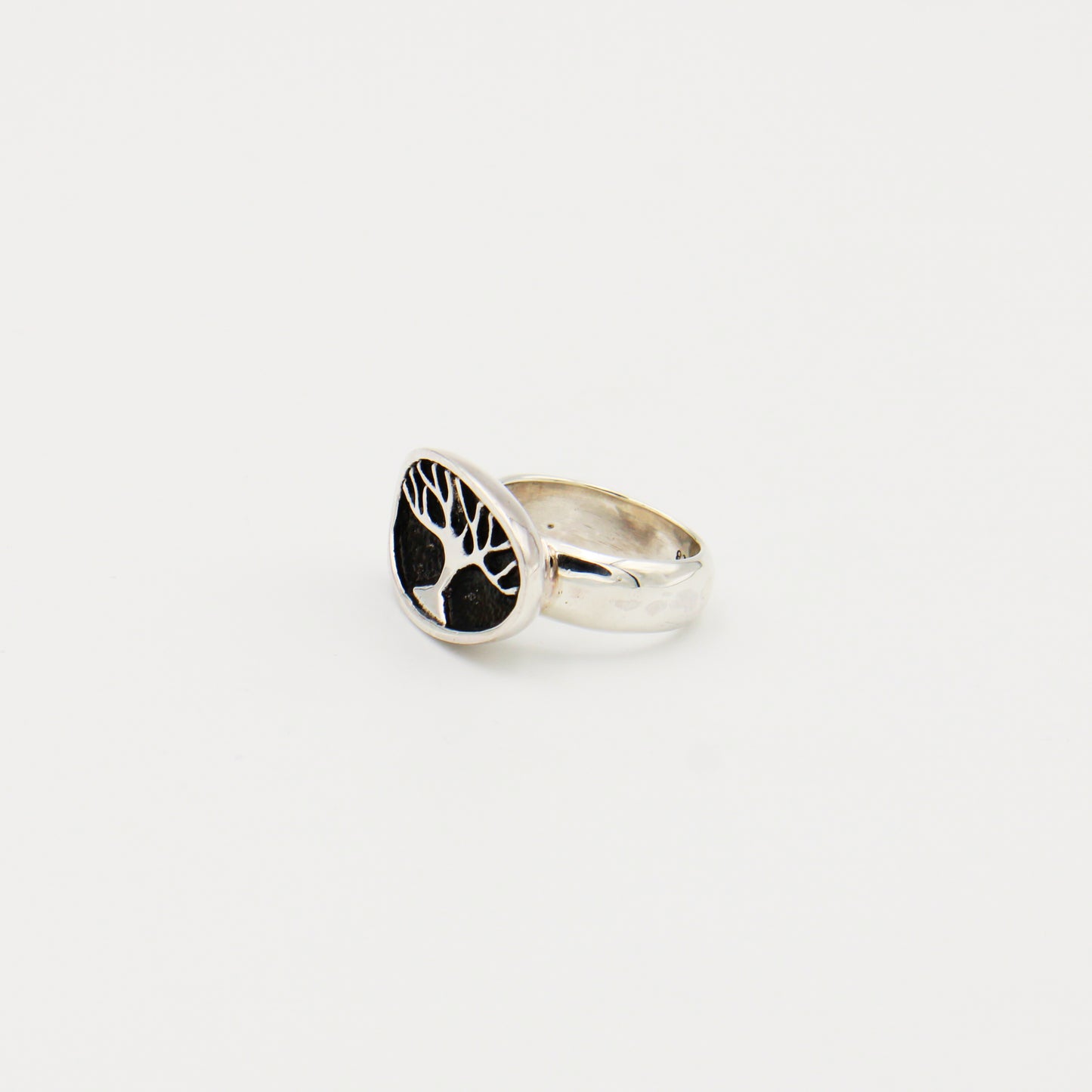 Sterling Silver Tree of Life Ring Size 7