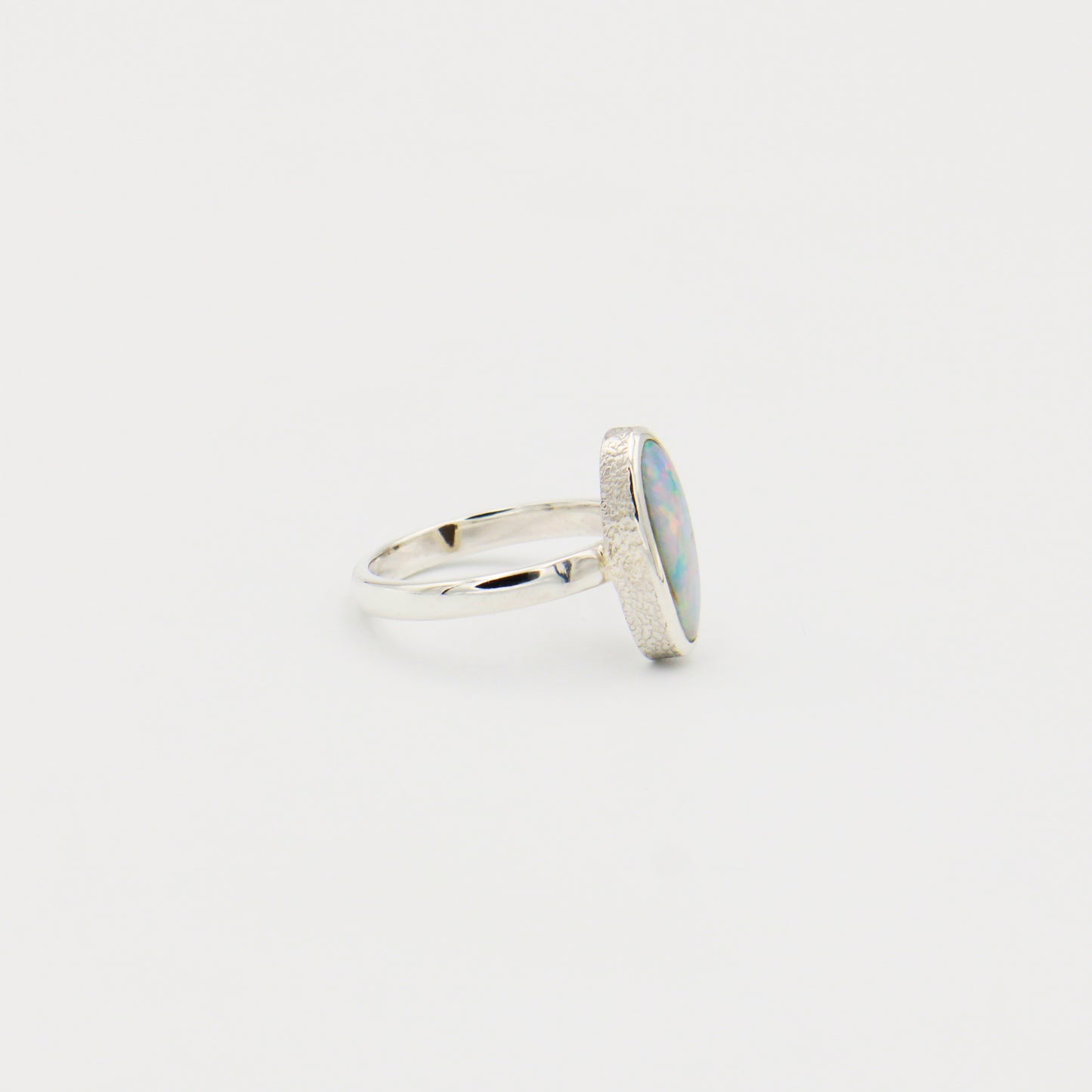 Australian Opal Marquis Doublet Ring Size 6