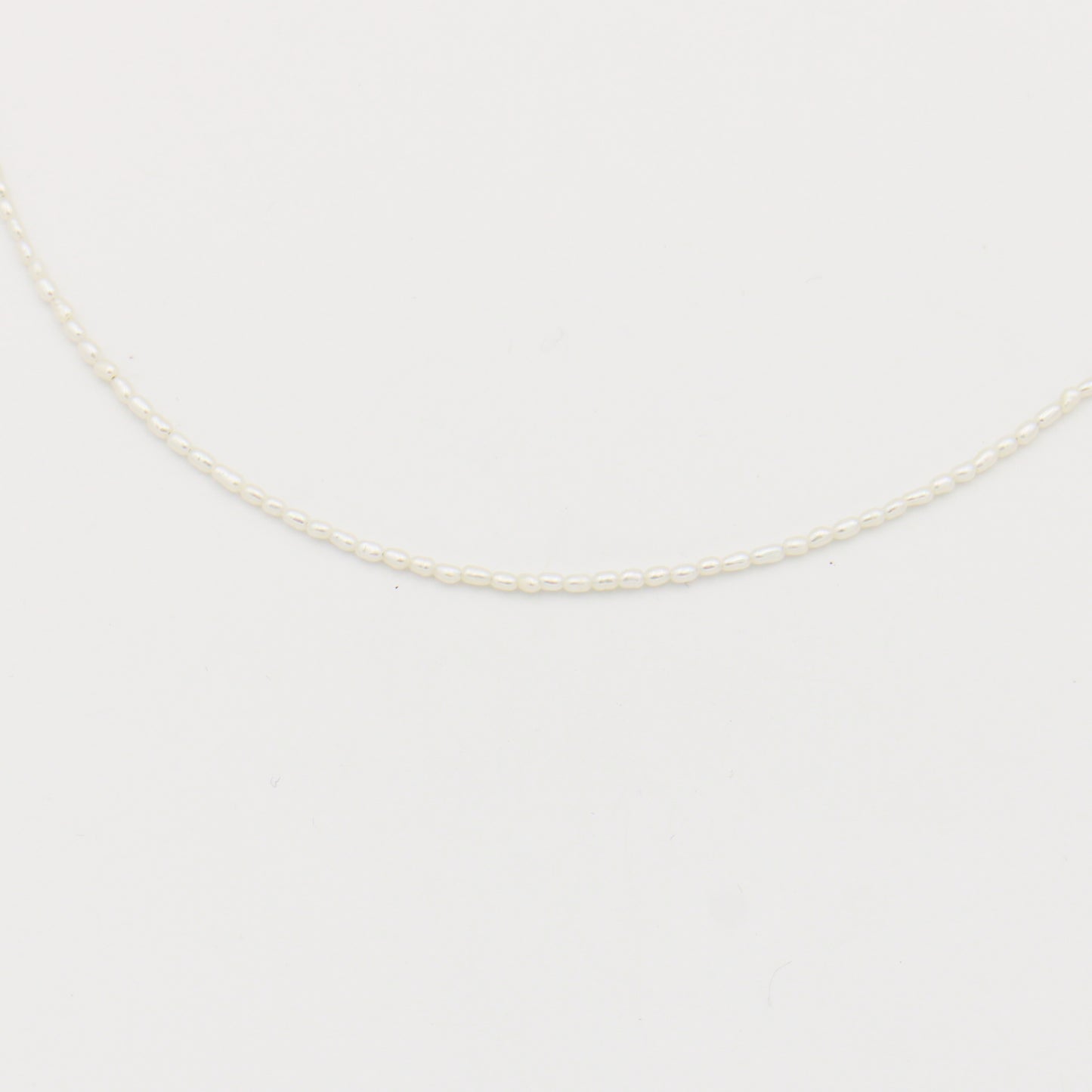Tiny Pearls Necklace 16.5"-17.5"