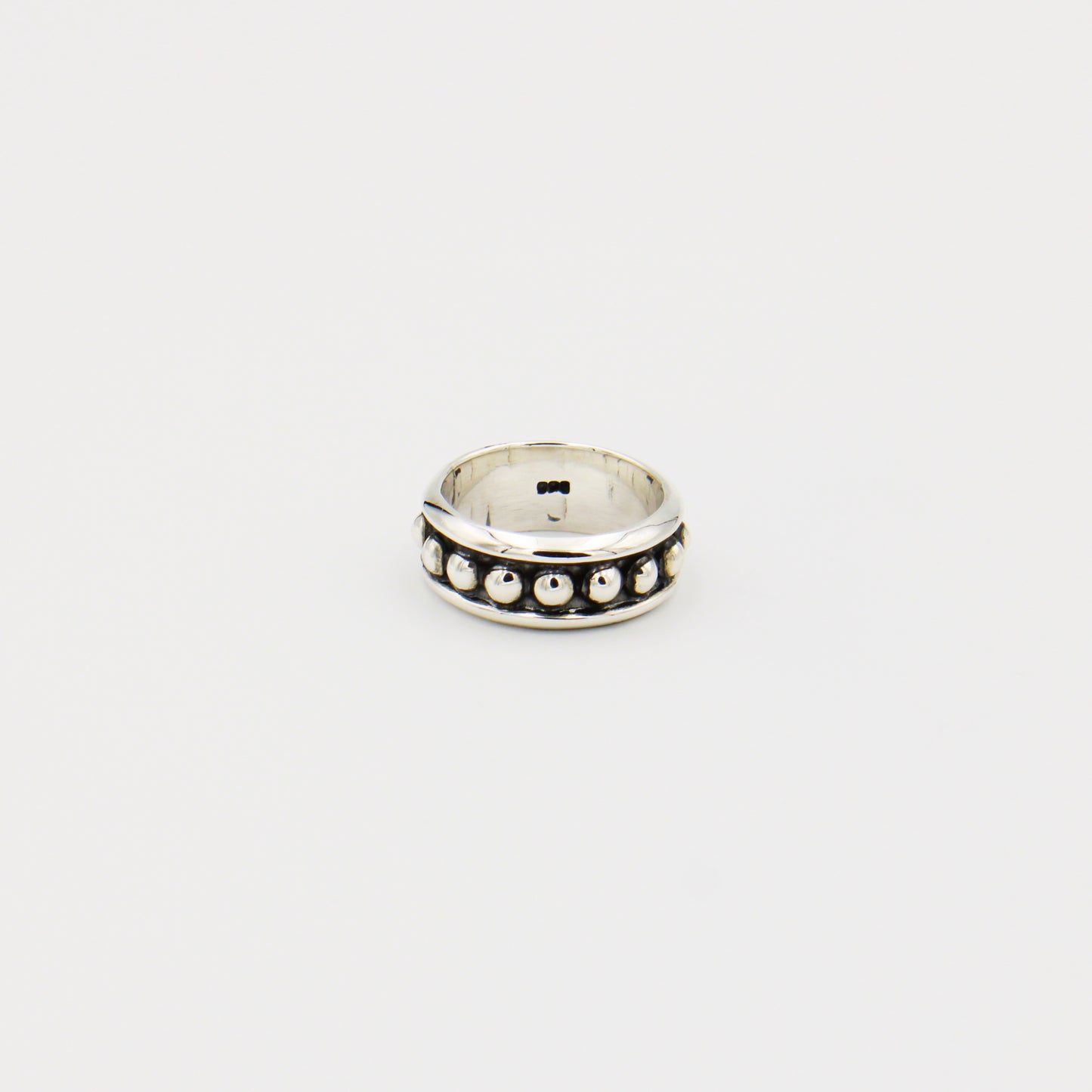 Sterling Silver Ball Band Size 7.5