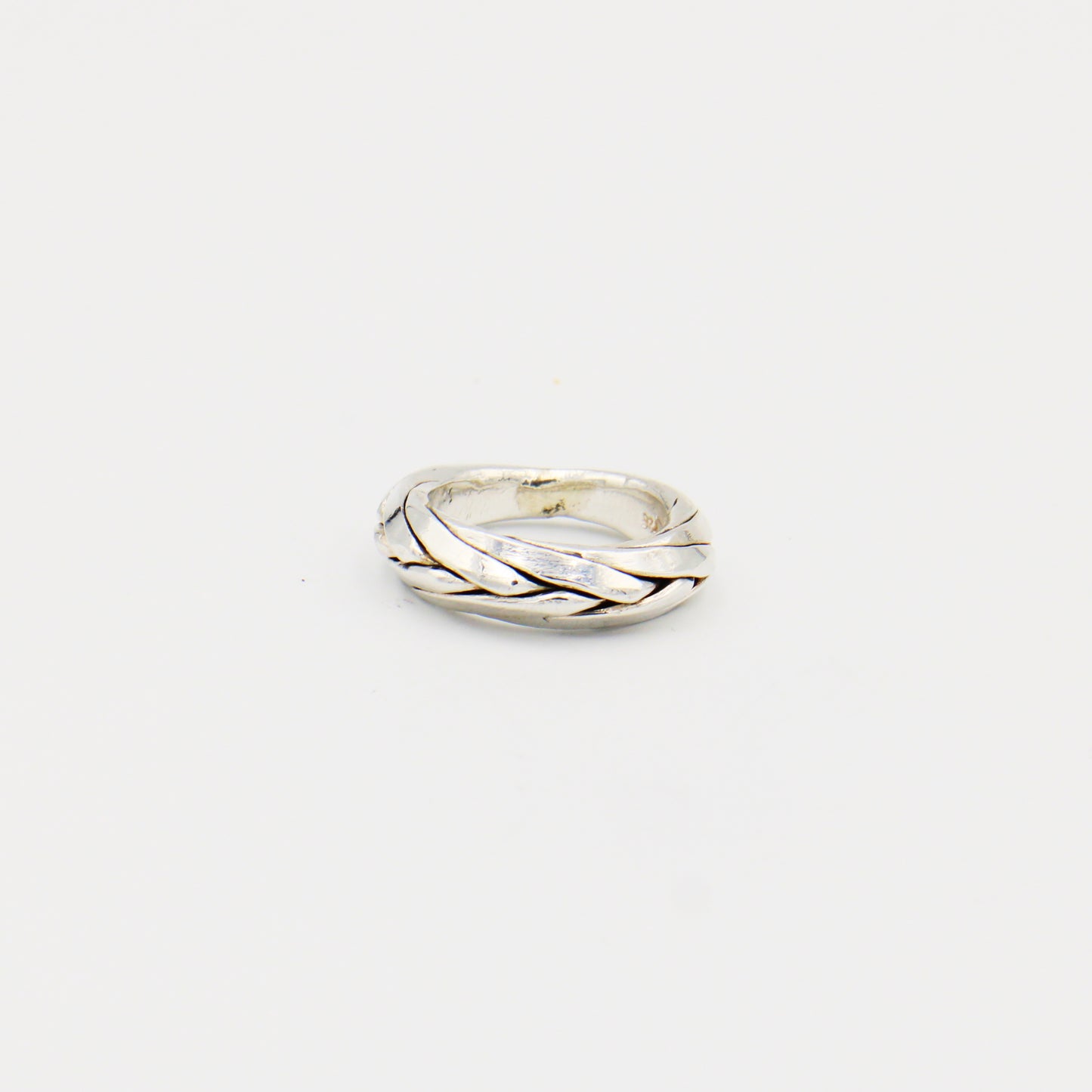 Sterling Silver Braided Band Size 6