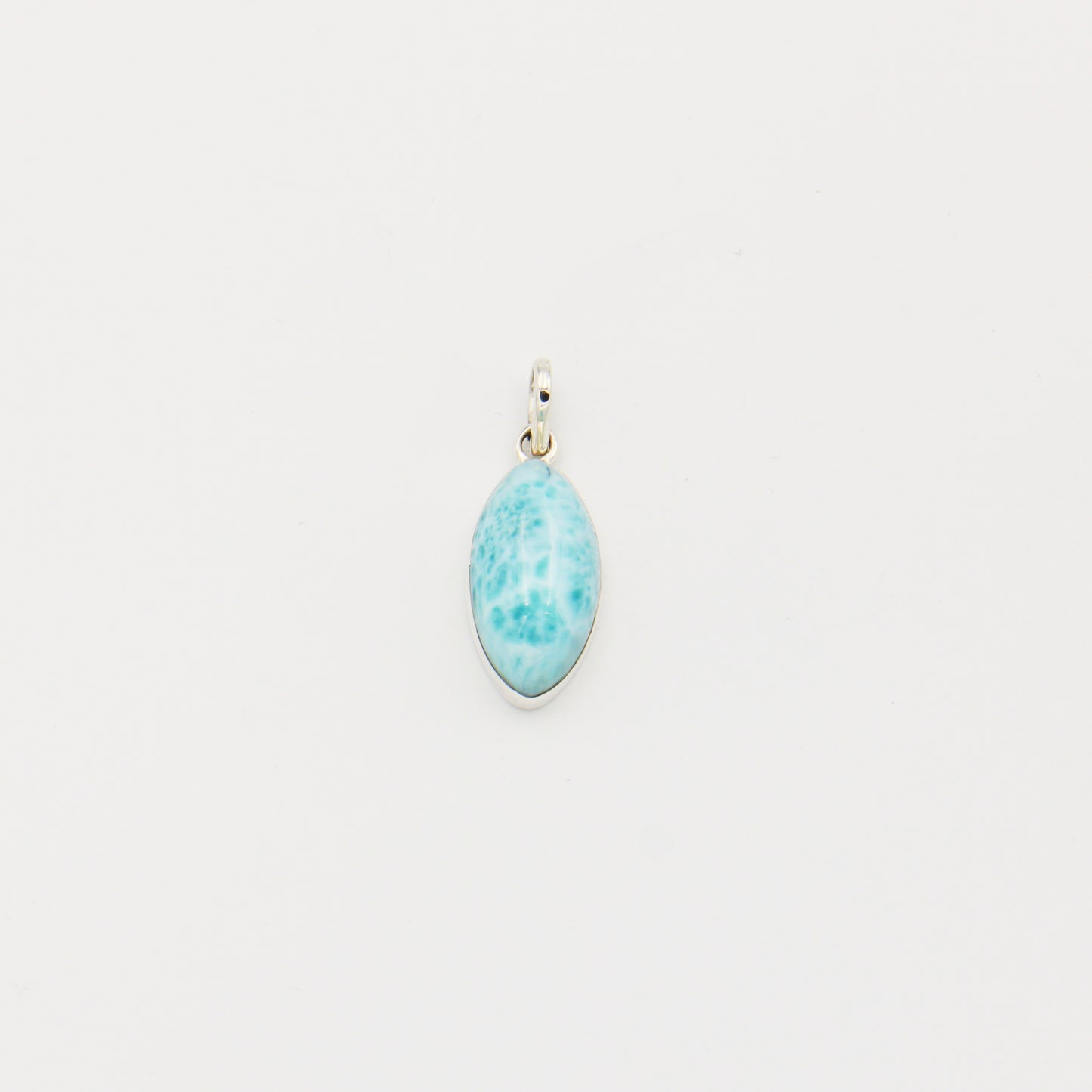 Larimar Marquis Large Sterling Pendant