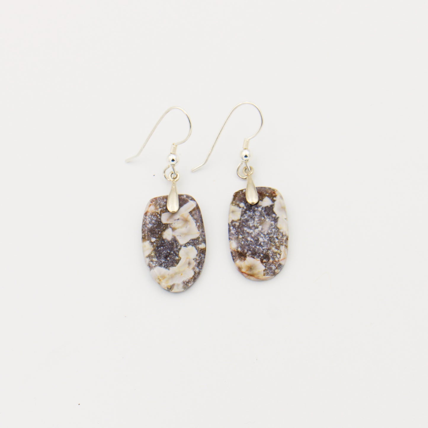 Leland Blue Slice Sterling Silver Earrings