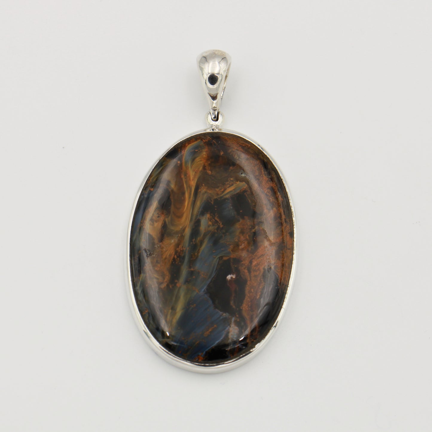 Pietersite Large Statement Sterling Pendant