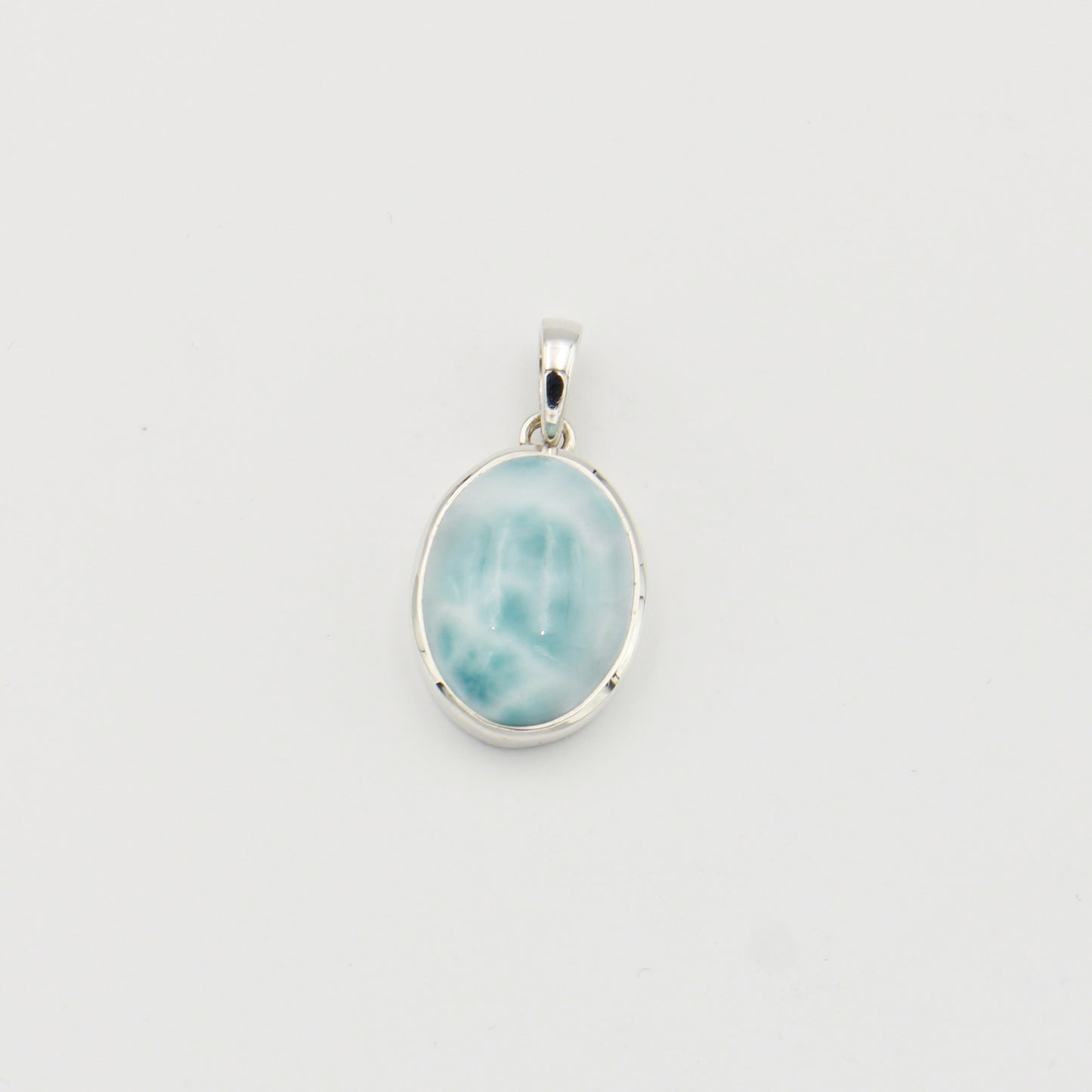 Larimar Oval Sterling Pendant : 210000021071