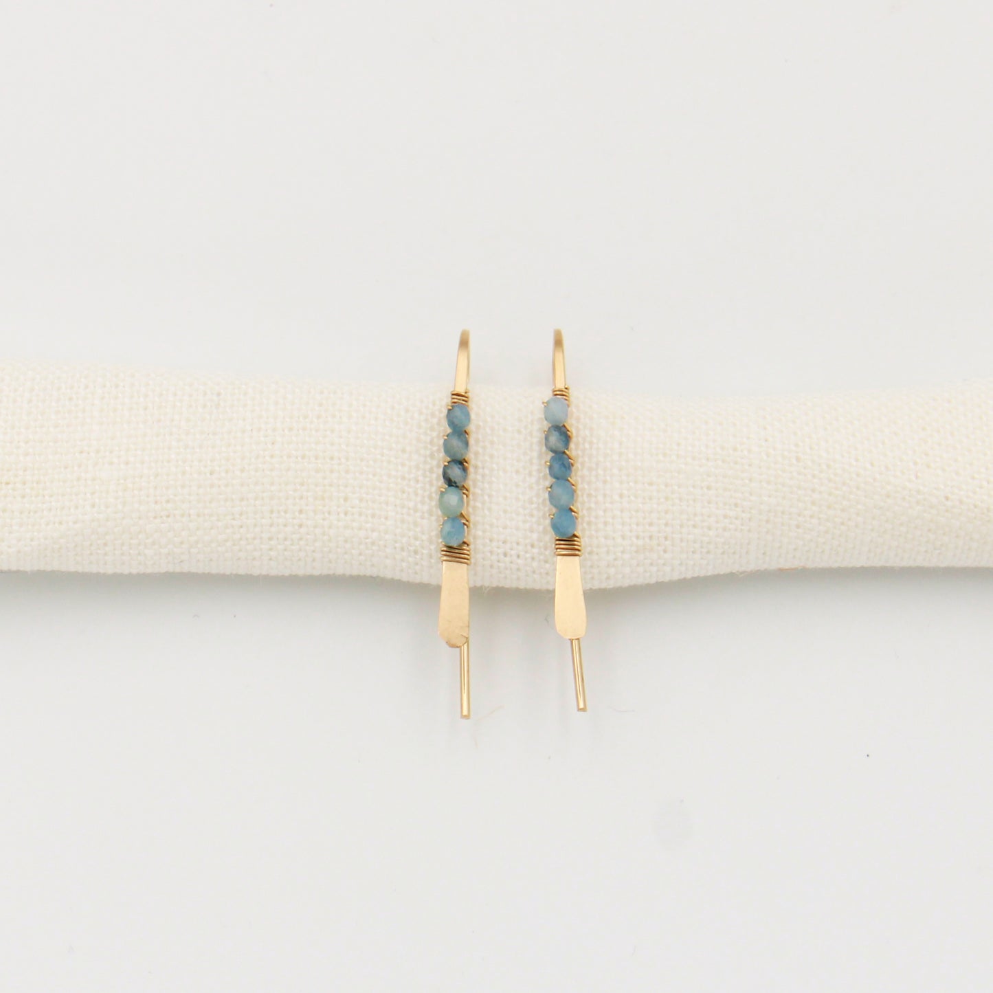 Gemstone Wrapped Petite Threader GF Aquamarine