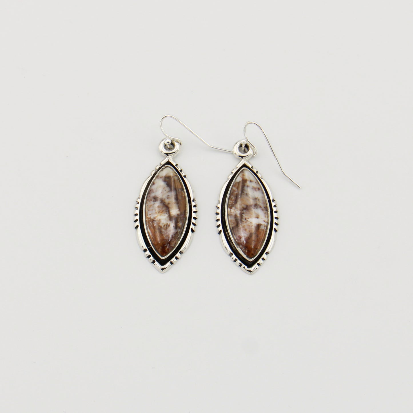 Wild Horse Marquis Sterling Earrings