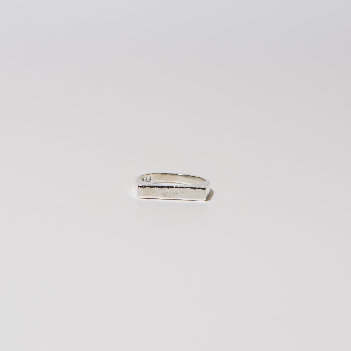 Sterling Flat Top Ring Sz 6