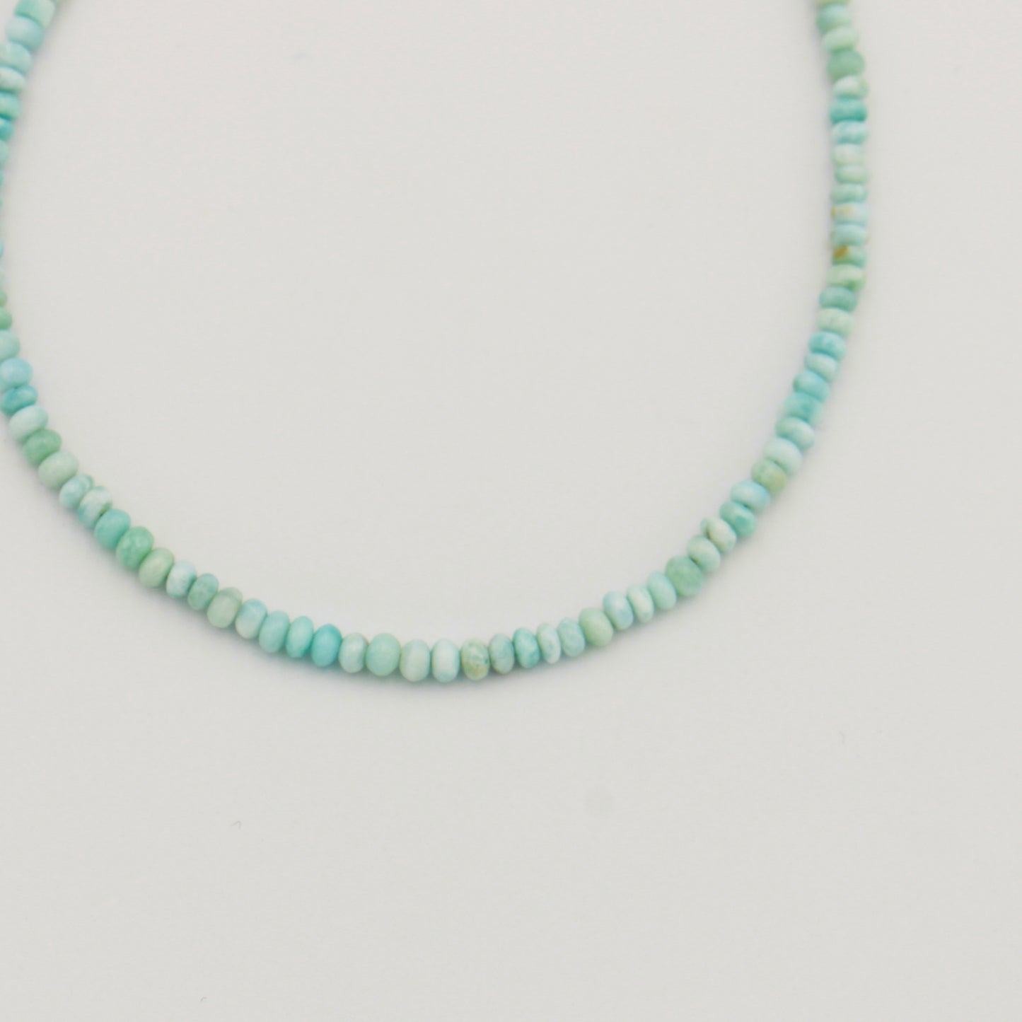 Larimar Beaded Sterling Necklace