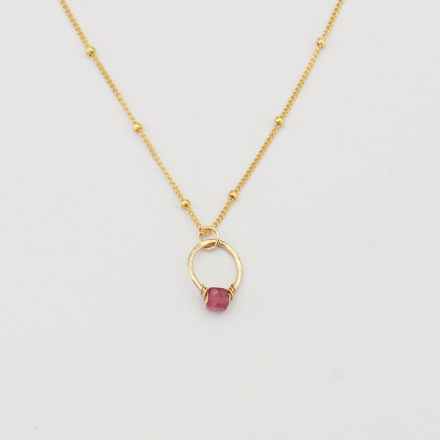 Get Lucky Tourmaline GF Necklace 15-17"