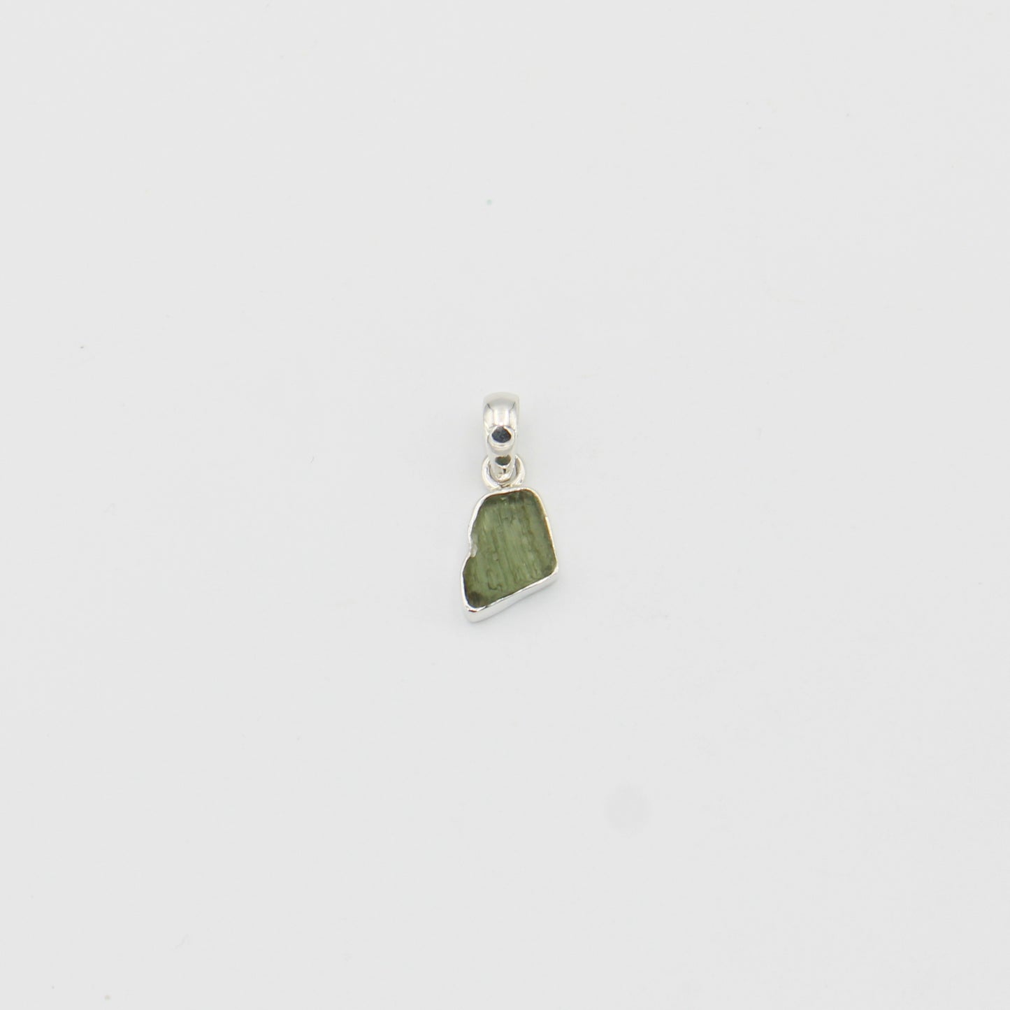 Moldavite Sterling Pendant