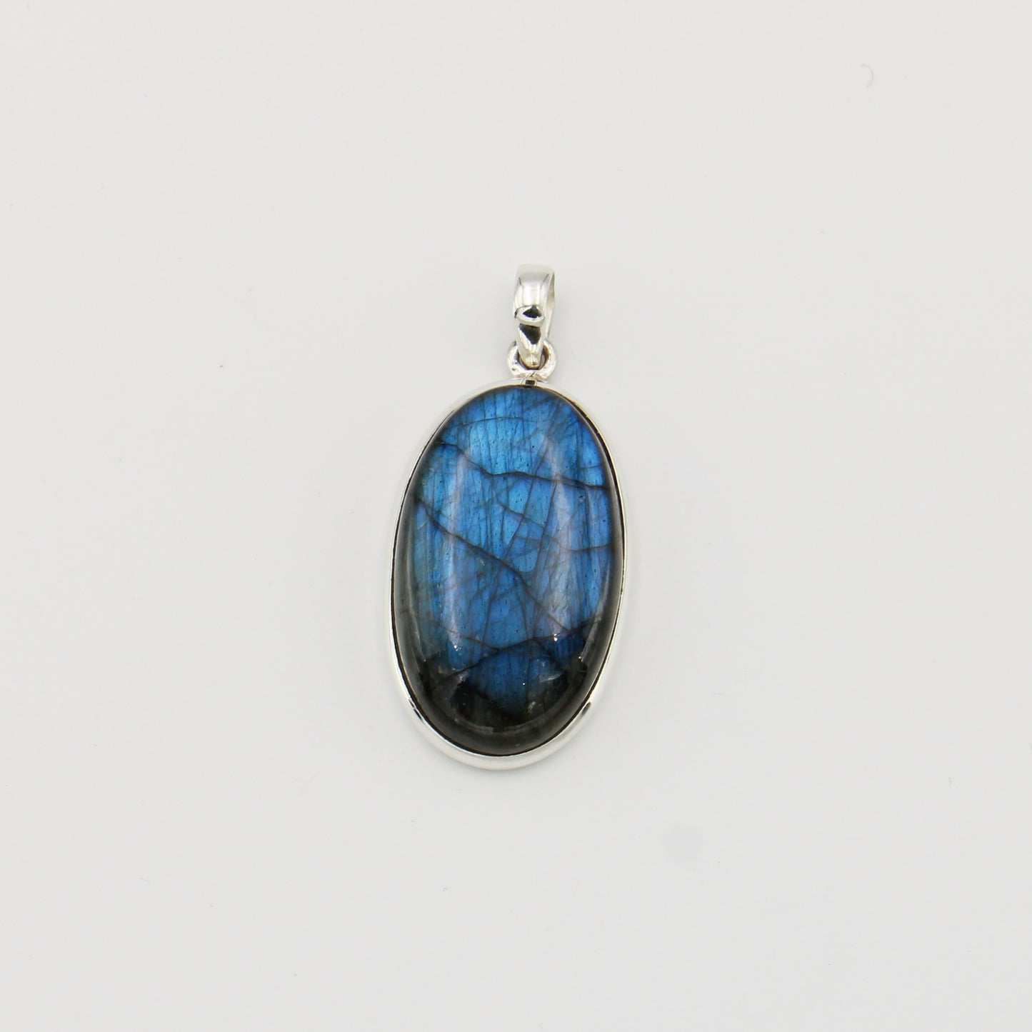 Labradorite Large Oval Sterling Pendant : 210000020830