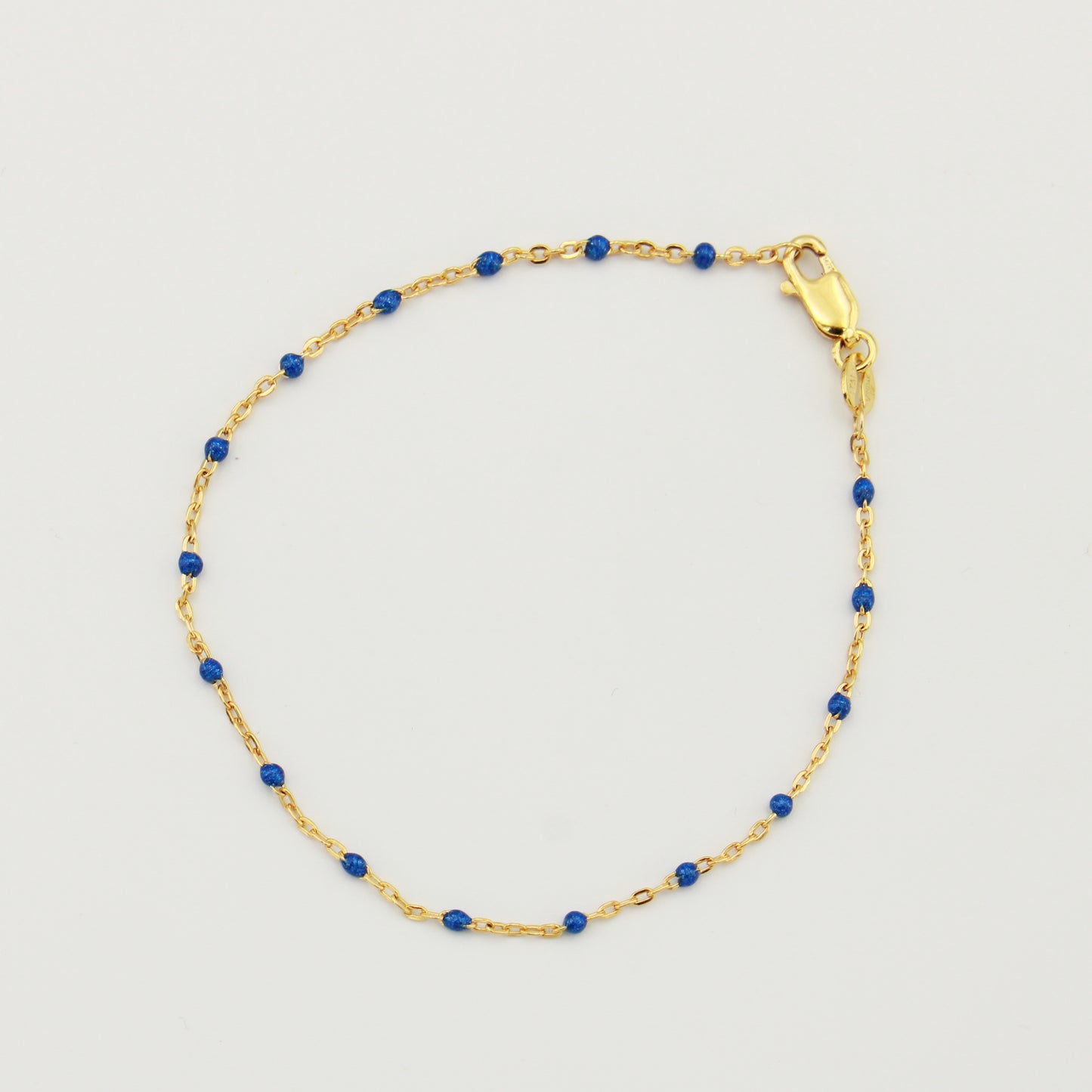 Enamel GF Sterling Bracelet Cobalt