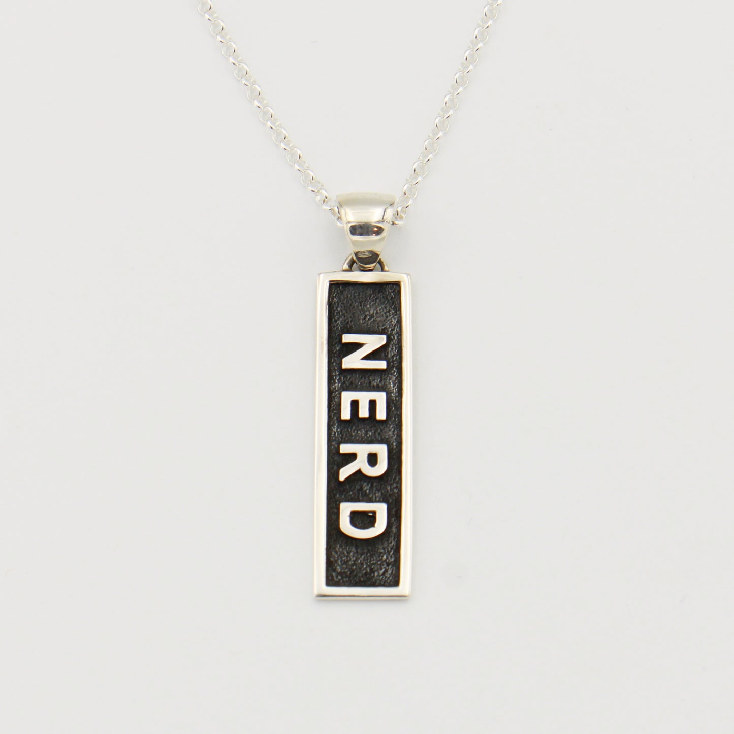 Sterling Silver Nerd Necklace