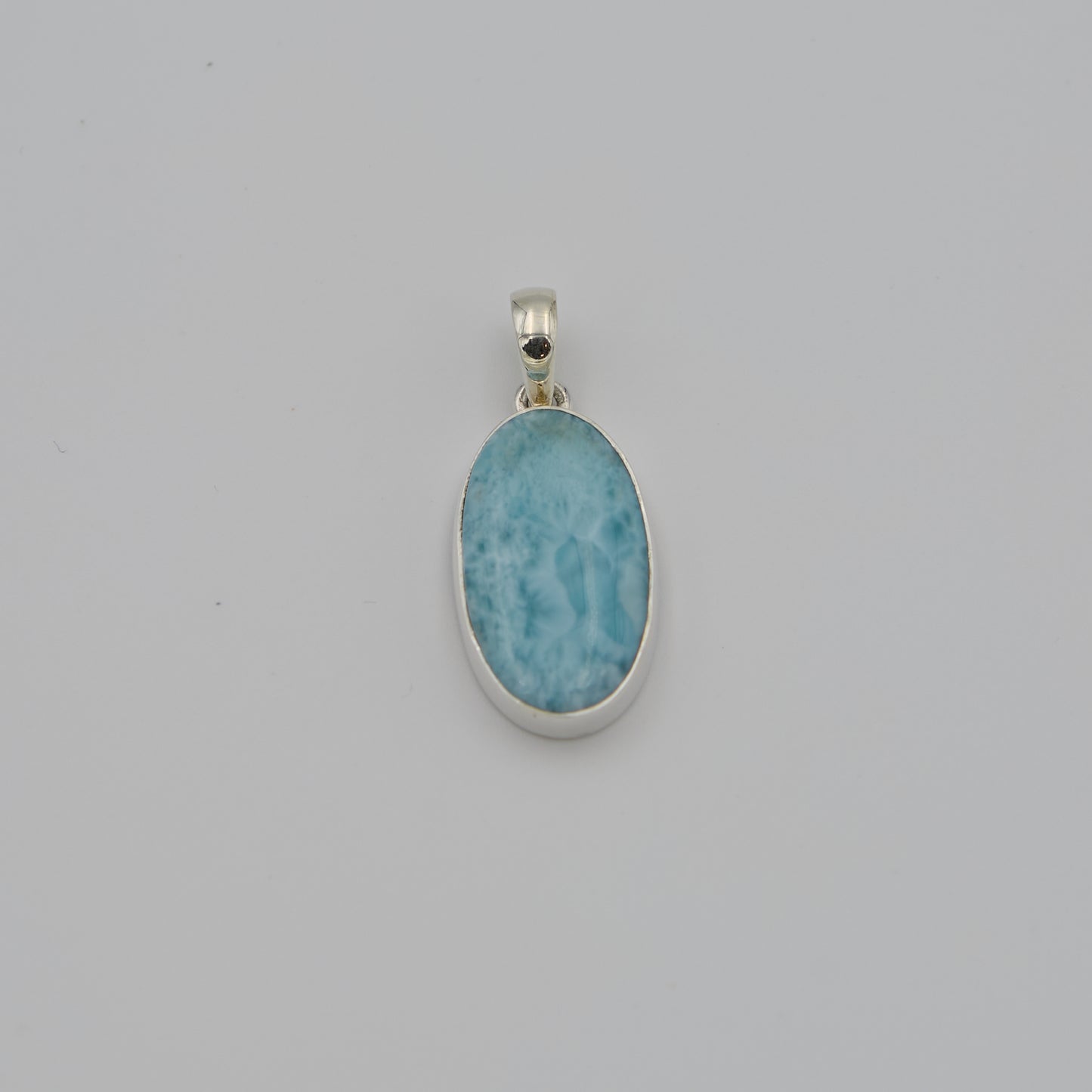 Larimar Oval Sterling Pendant : 210000020279
