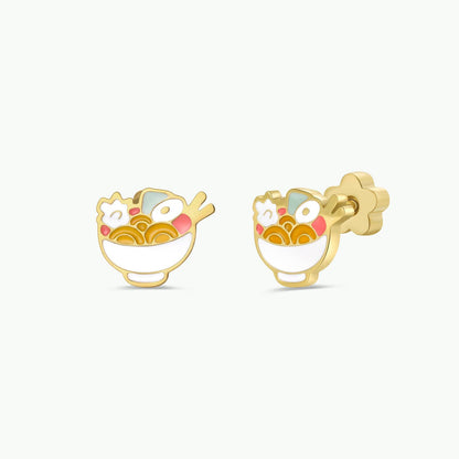 Cute Enamel Flat Back GP Studs