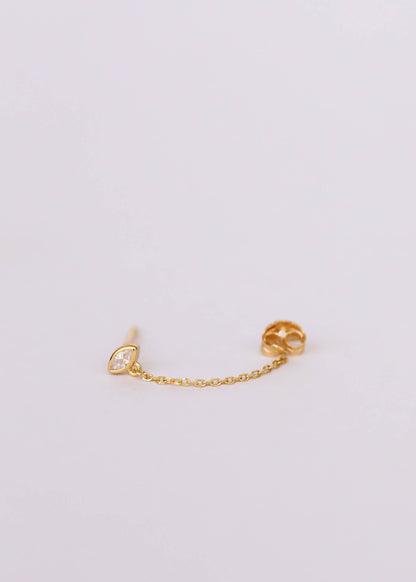 Chain GP Huggie Studs