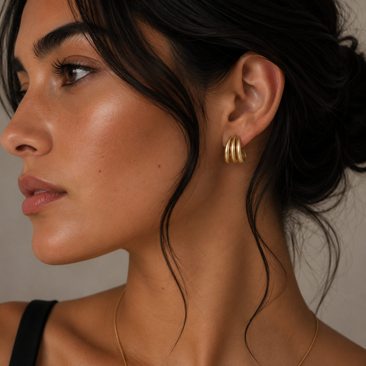Three Hoop GP Earrings