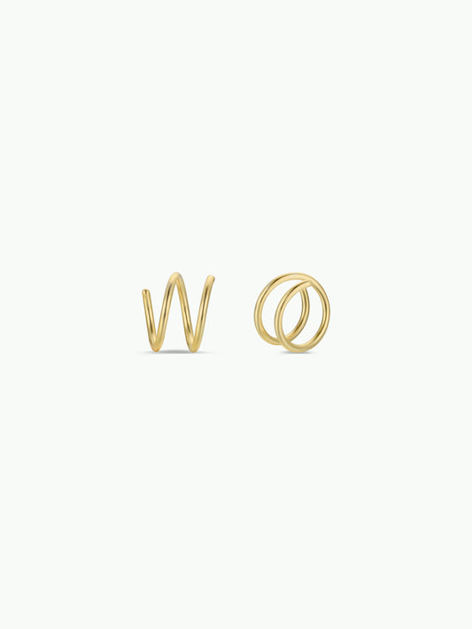 Minimalist Spiral GP Earrings