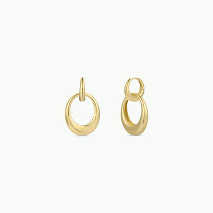 Coupled Hoop GP Earrings