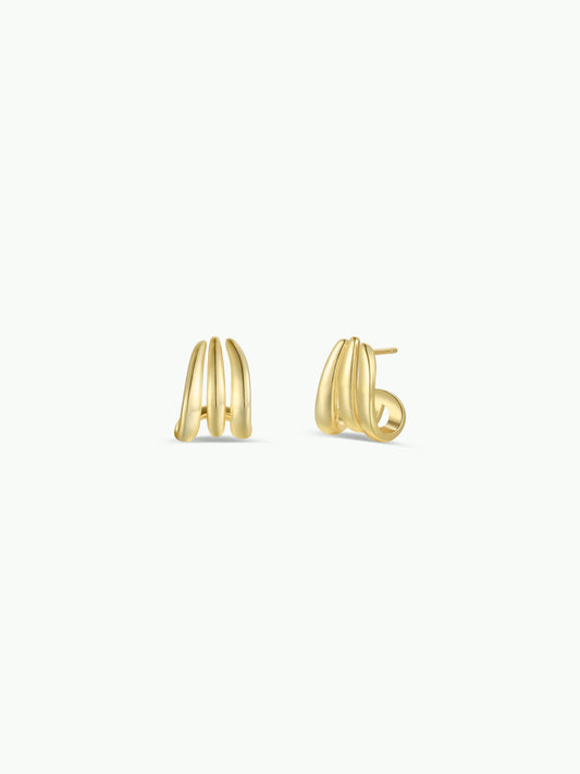 Three Hoop GP Earrings