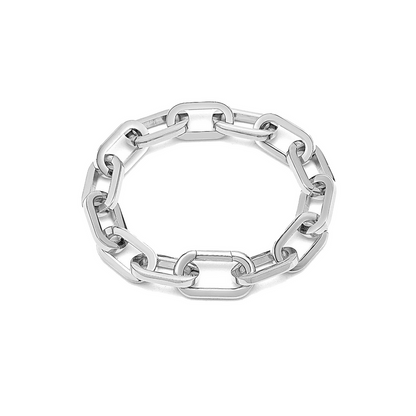 High Polish Paperclip Stainless Steel Bracelet