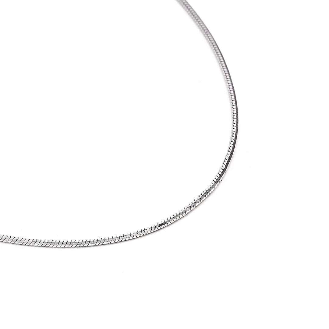 Octagonal Herringbone Chain Stainless 20"