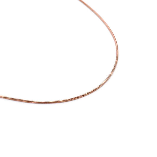 Rose GP Stainless Coil Chain 1.5mm 20"