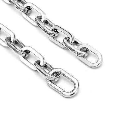 High Polish Paperclip Stainless Necklace