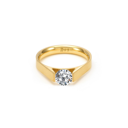 Solitaire .75 ct Stainless Ring