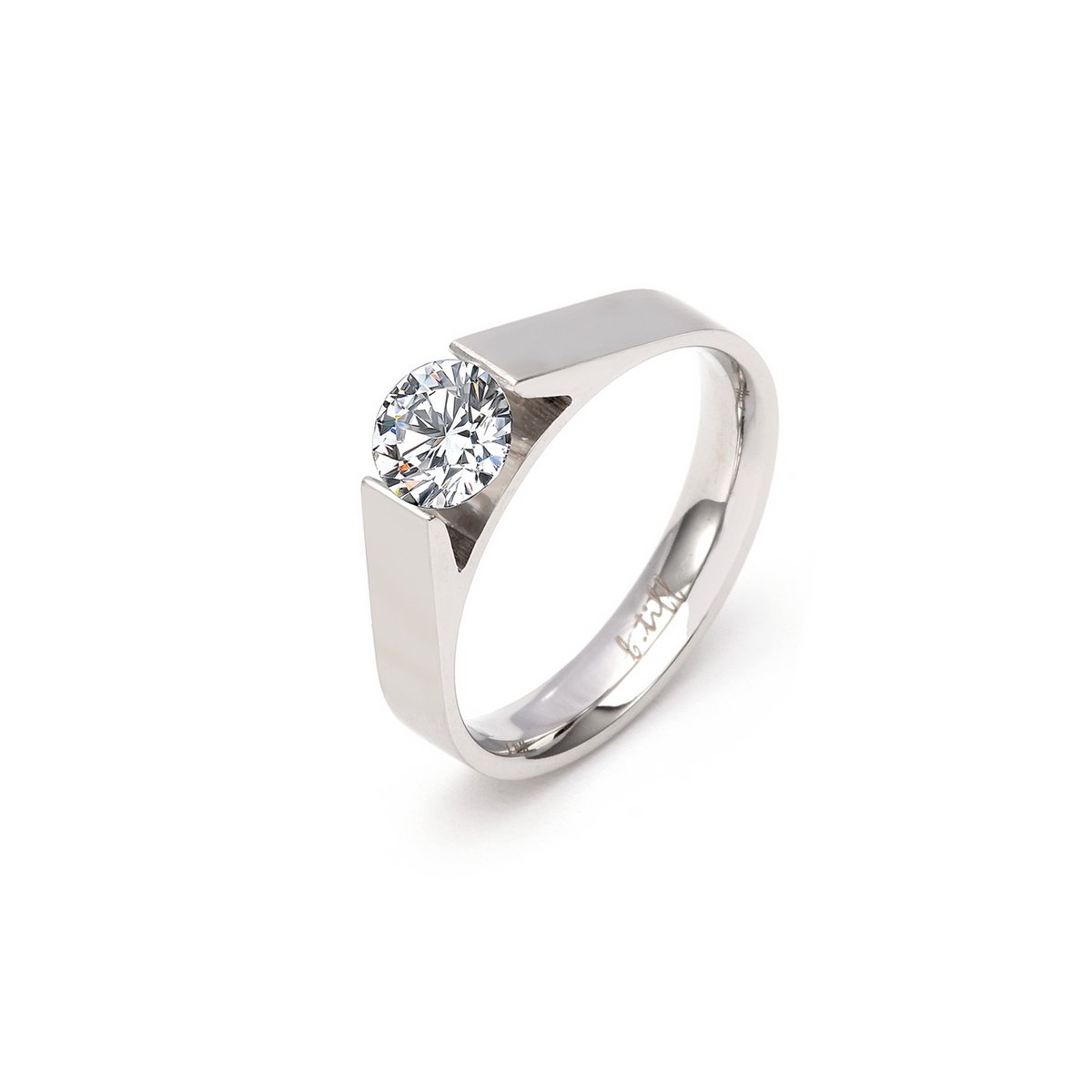 Solitaire .75 ct Stainless Ring