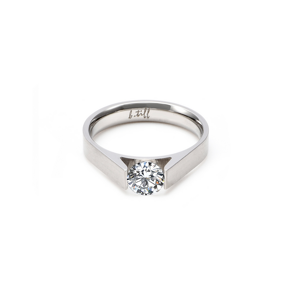 Solitaire .75 ct Stainless Ring