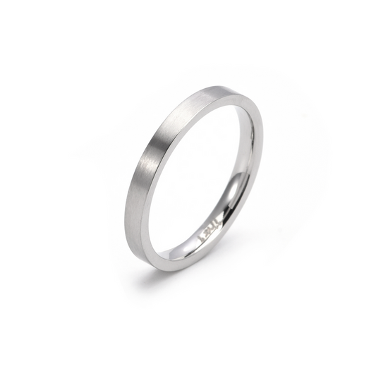 Stainless 2.5mm Plain Satin Finish Ring