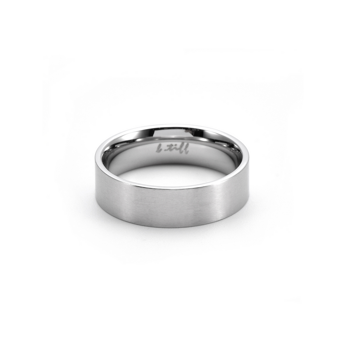 Stainless 6mm Plain Satin Finish Ring