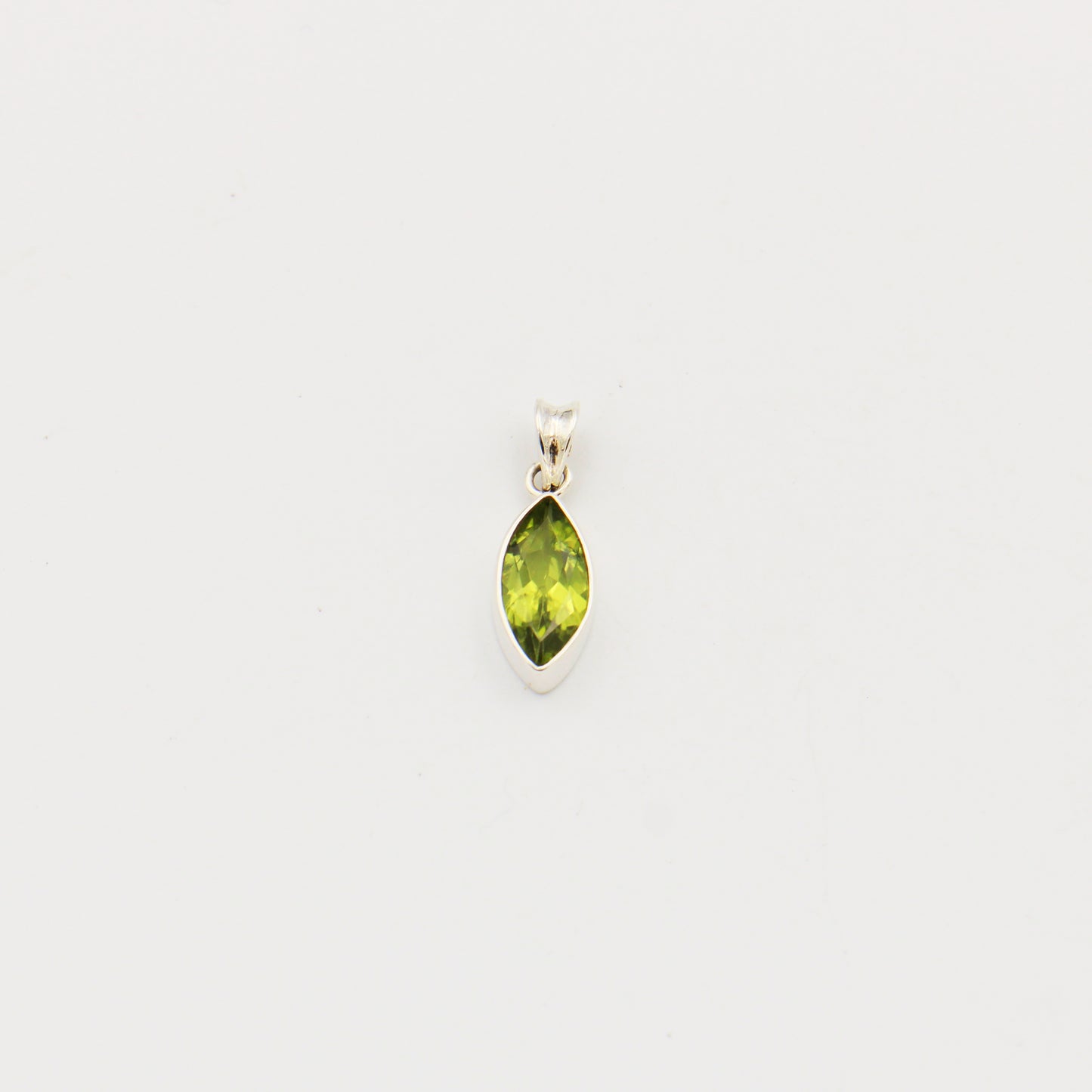 Peridot Marquis Sterling Pendant