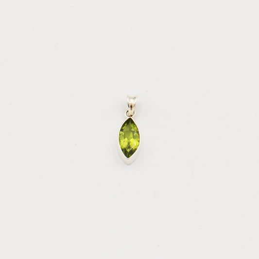 Peridot Marquis Sterling Pendant
