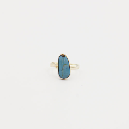 Leland Blue Oval Ring Size Adj