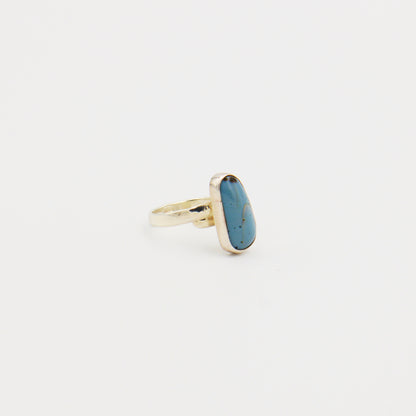 Leland Blue Oval Ring Size Adj