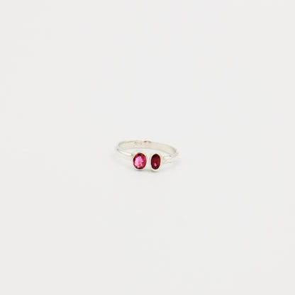 Tourmaline 2 Stone Split Ring
