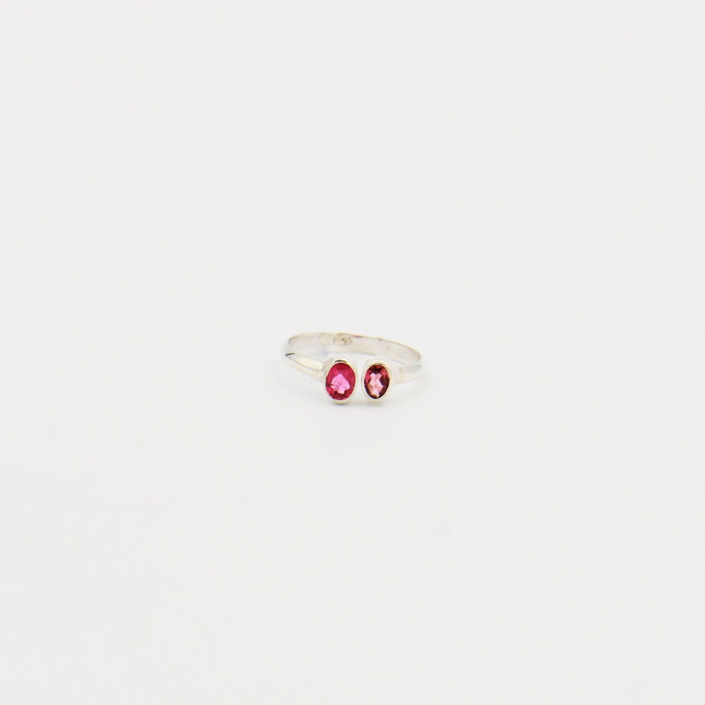 Tourmaline 2 Stone Split Ring