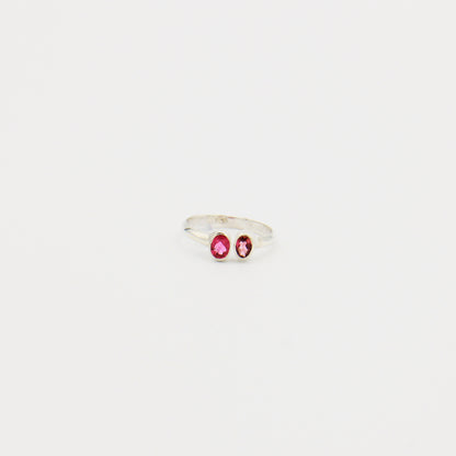 Tourmaline 2 Stone Split Ring