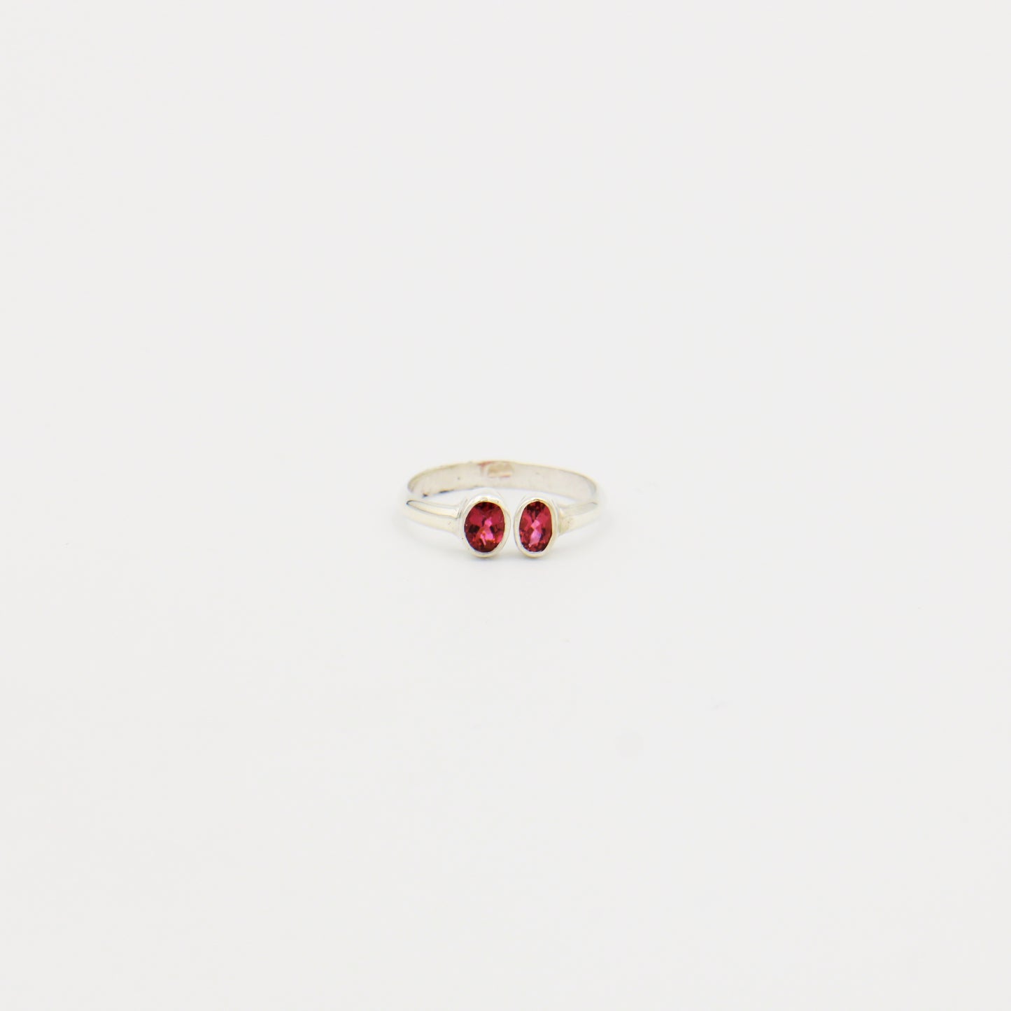 Tourmaline 2 Stone Split Ring