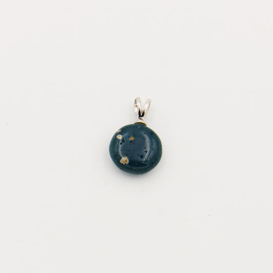 Leland Blue Round 14mm Drilled Pendant