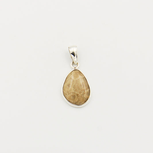 Petoskey Pear Sterling Pendant