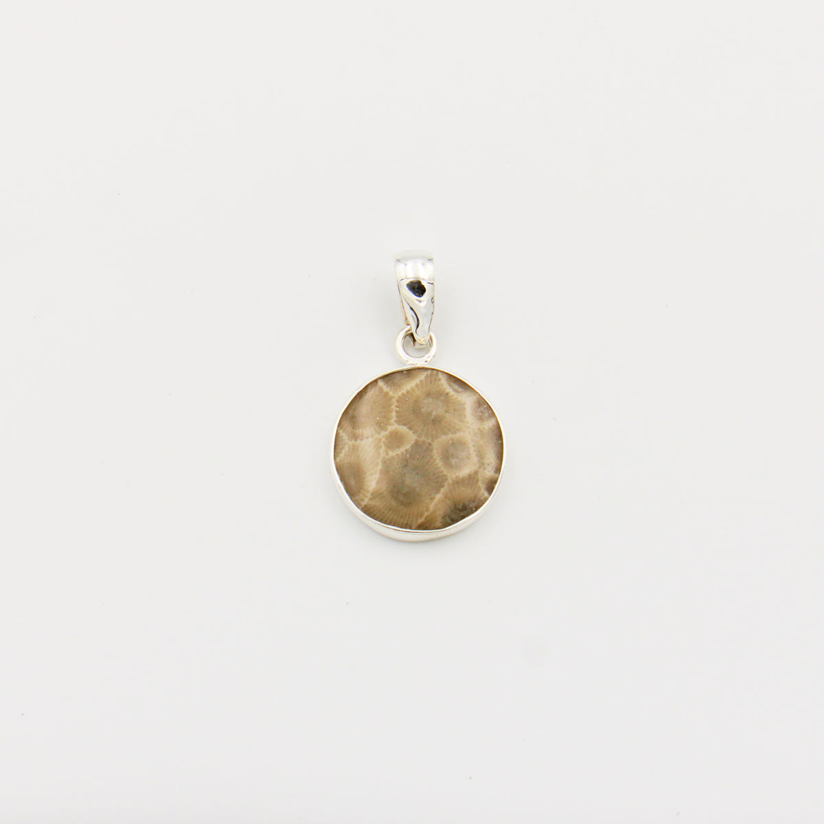 Petoskey Round Sterling Pendant