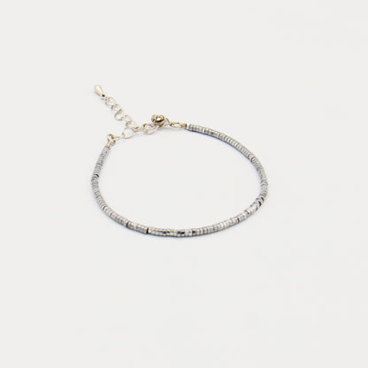 Hematite Beaded Bracelet - Adjustable