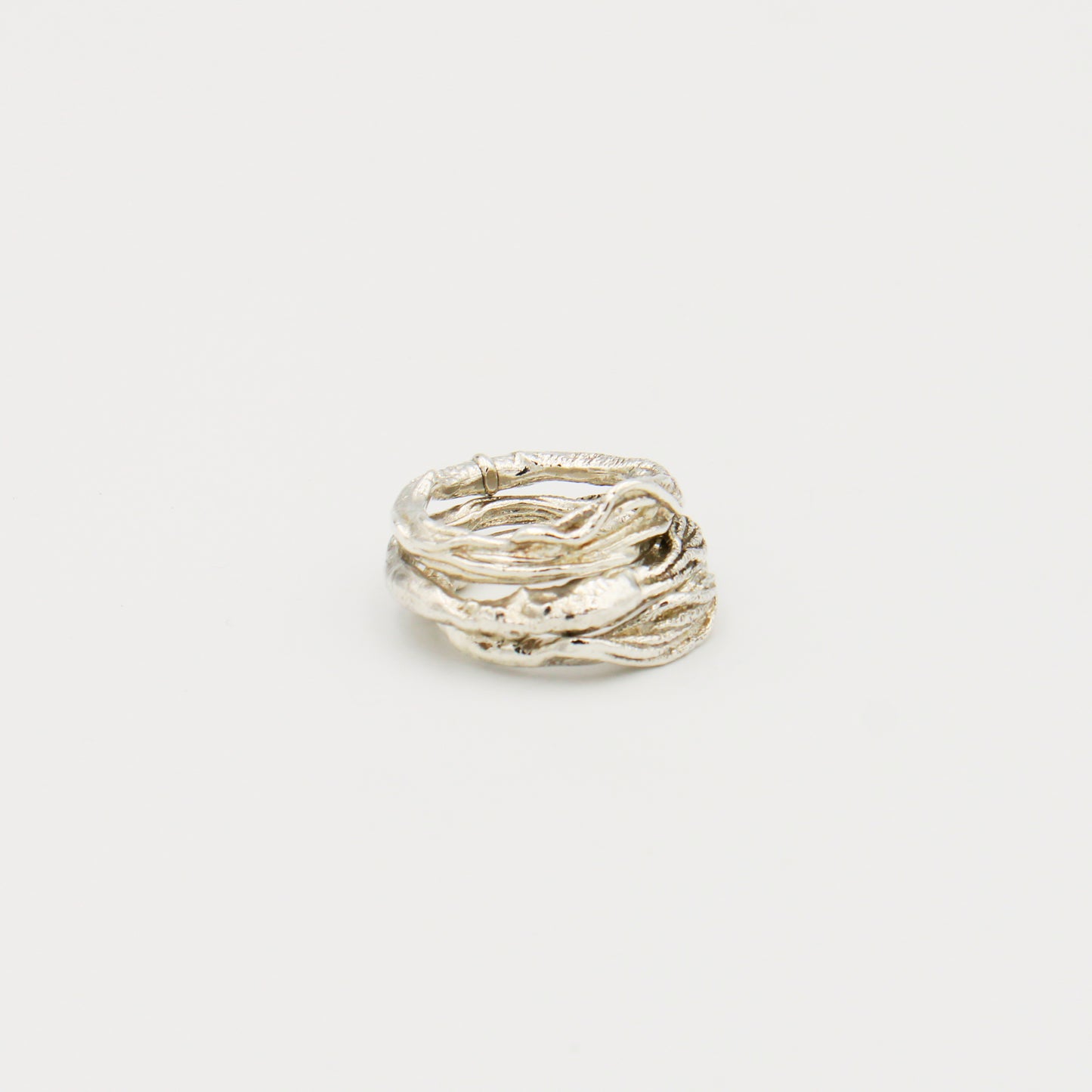 Sterling Silver Vine Stacking Ring Size 8
